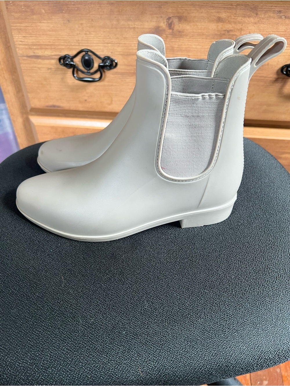 a new day Gray Chelsea-Style Rain Ankle Boots